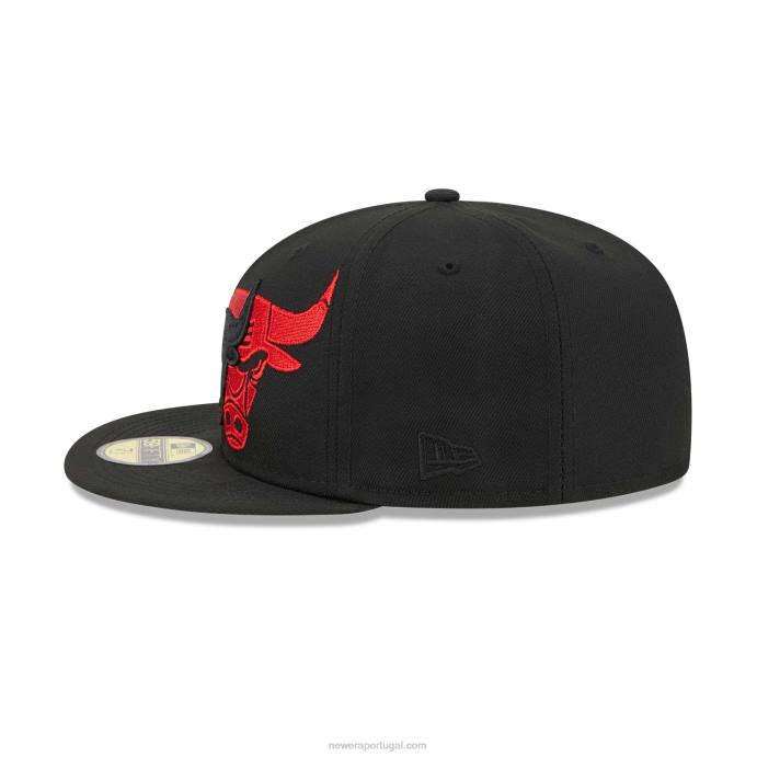 FFTN1344 New Era chicago bulls nba elements boné preto 59fifty