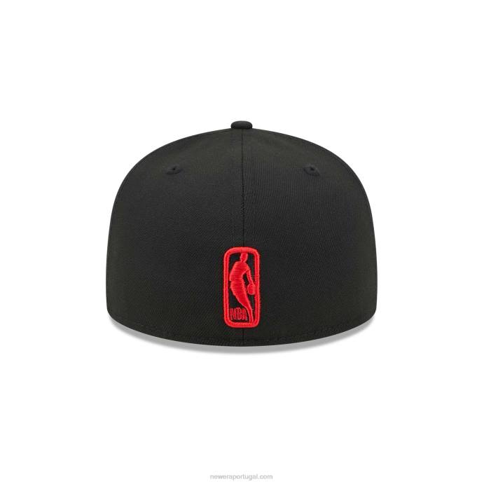 FFTN1344 New Era chicago bulls nba elements boné preto 59fifty