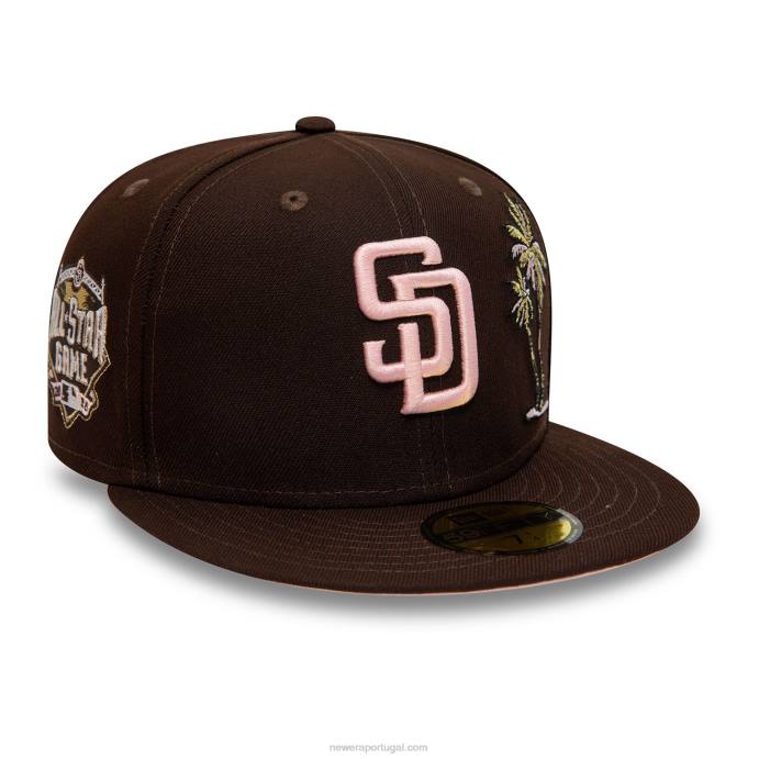 FFTN1346 New Era san diego padres 2016 all star game brown 59fifty boné justo