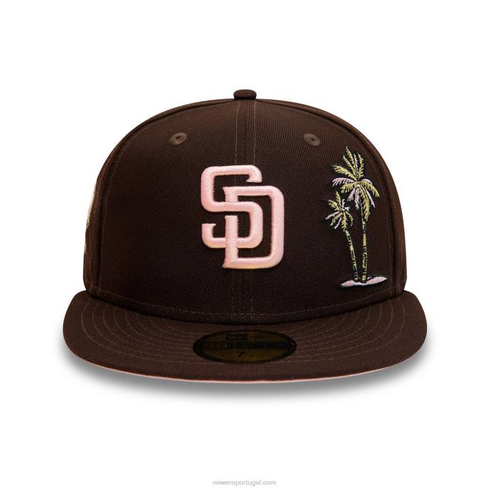 FFTN1346 New Era san diego padres 2016 all star game brown 59fifty boné justo