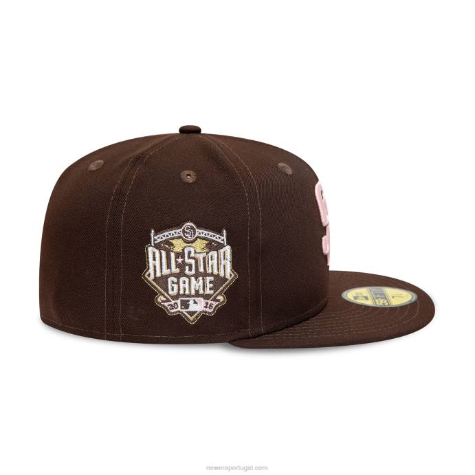 FFTN1346 New Era san diego padres 2016 all star game brown 59fifty boné justo