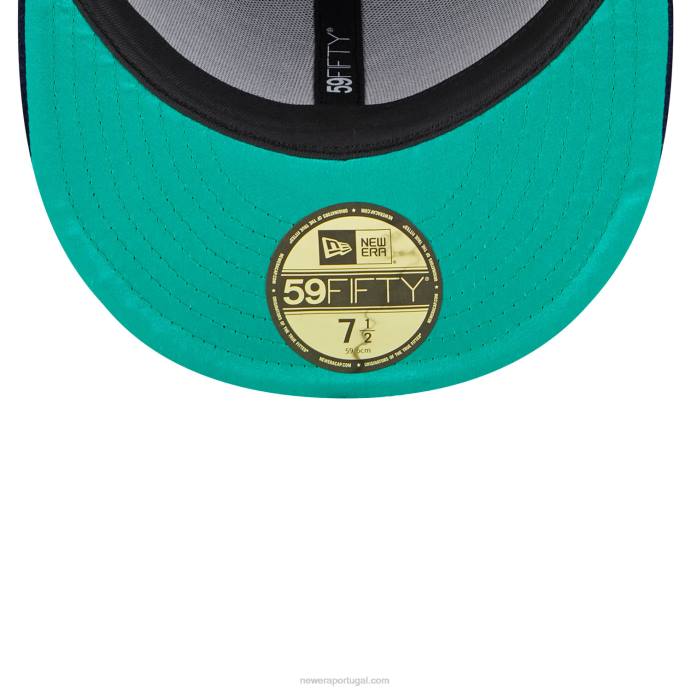 FFTN1347 New Era boné justo Detroit Tigers de veludo marinho 59fifty