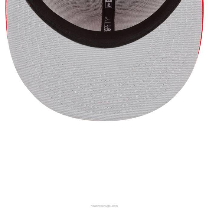 FFTN1349 New Era chicago bulls feltro x nba red 59fifty boné ajustado