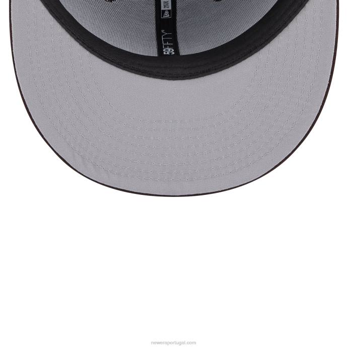 FFTN134 New Era san diego padres mlb clubhouse boné marrom 59fifty