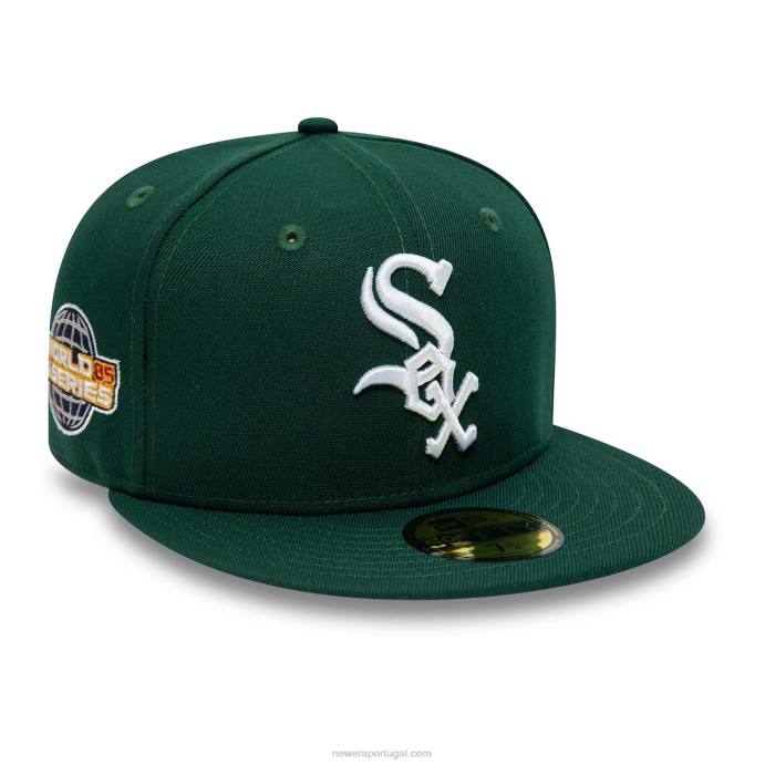 FFTN1350 New Era boné justo chicago white sox verde floresta 59fifty