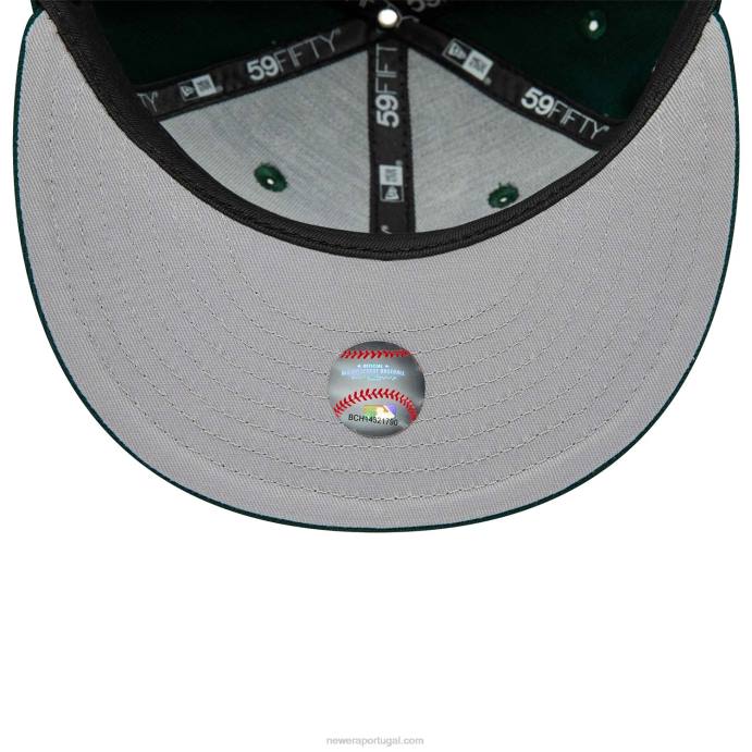 FFTN1350 New Era boné justo chicago white sox verde floresta 59fifty