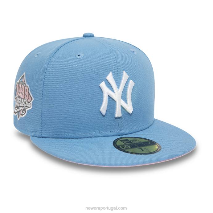 FFTN1351 New Era boné New York Yankees azul pastel 59fifty