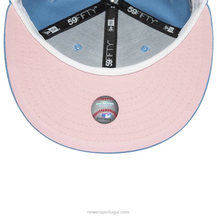 FFTN1351 New Era boné New York Yankees azul pastel 59fifty