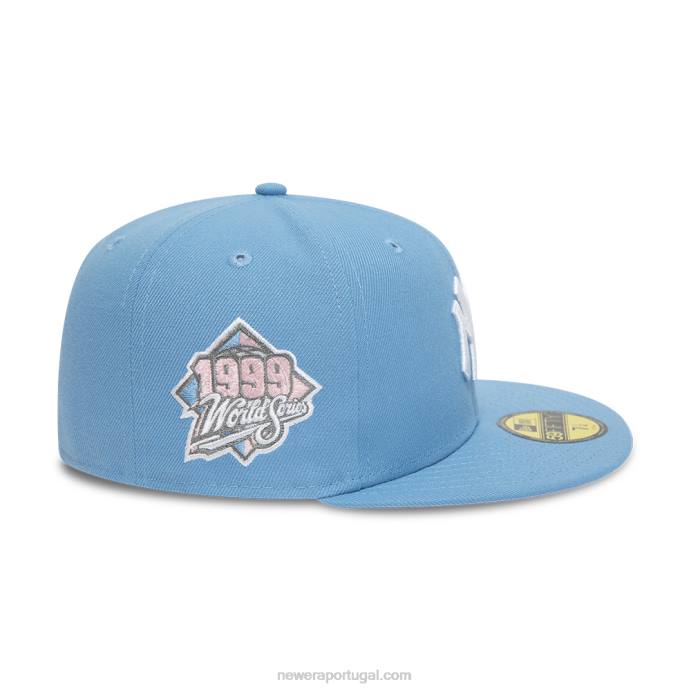 FFTN1351 New Era boné New York Yankees azul pastel 59fifty