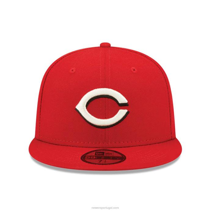 FFTN1353 New Era Boné Cincinnati Reds Citrus Pop Red 59Fifty