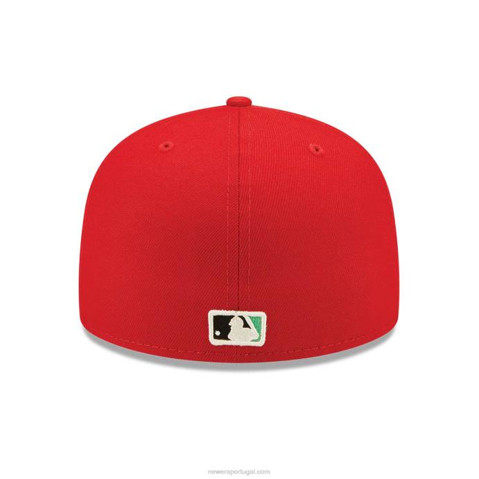 FFTN1353 New Era Boné Cincinnati Reds Citrus Pop Red 59Fifty