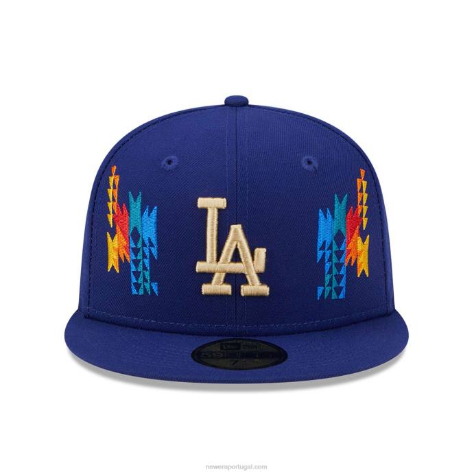 FFTN1357 New Era boné justo la dodgers Southwestern Blue 59fifty