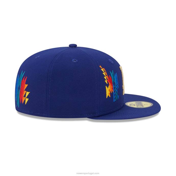 FFTN1357 New Era boné justo la dodgers Southwestern Blue 59fifty