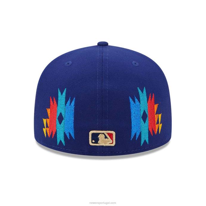 FFTN1357 New Era boné justo la dodgers Southwestern Blue 59fifty