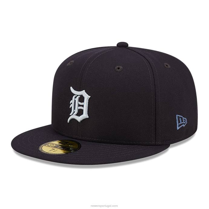 FFTN1358 New Era boné detroit tigers monocamo navy 59fifty