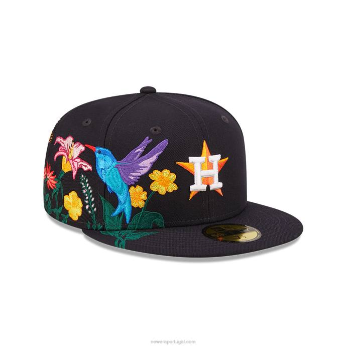 FFTN1360 New Era Boné justo houston astros mlb blooming navy 59fifty