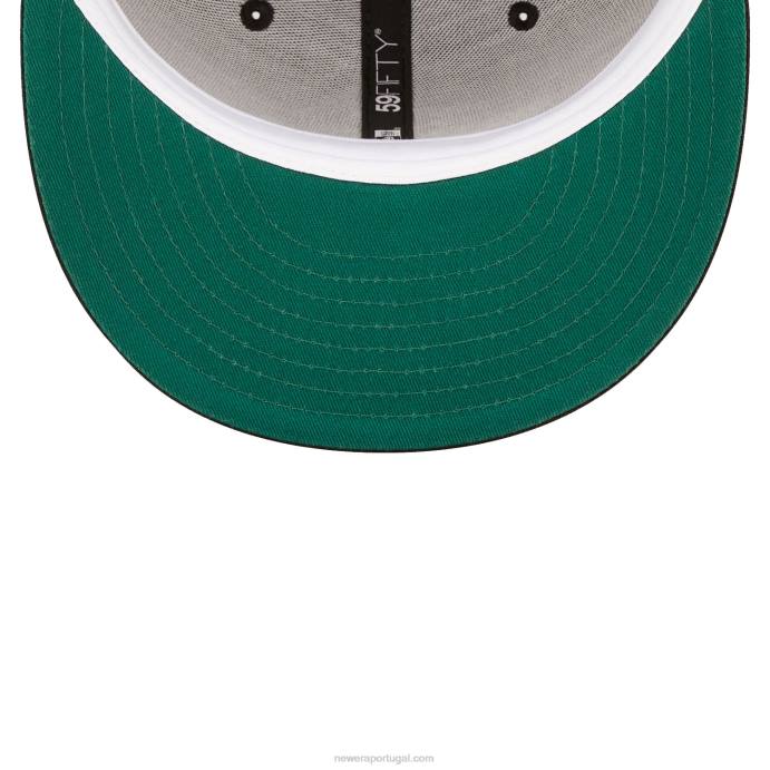 FFTN1361 New Era boton celtics roller preto 59fifty boné ajustado