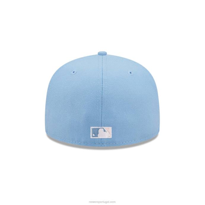 FFTN1362 New Era Boné Chicago White Sox Azul Pastel 59Fifty
