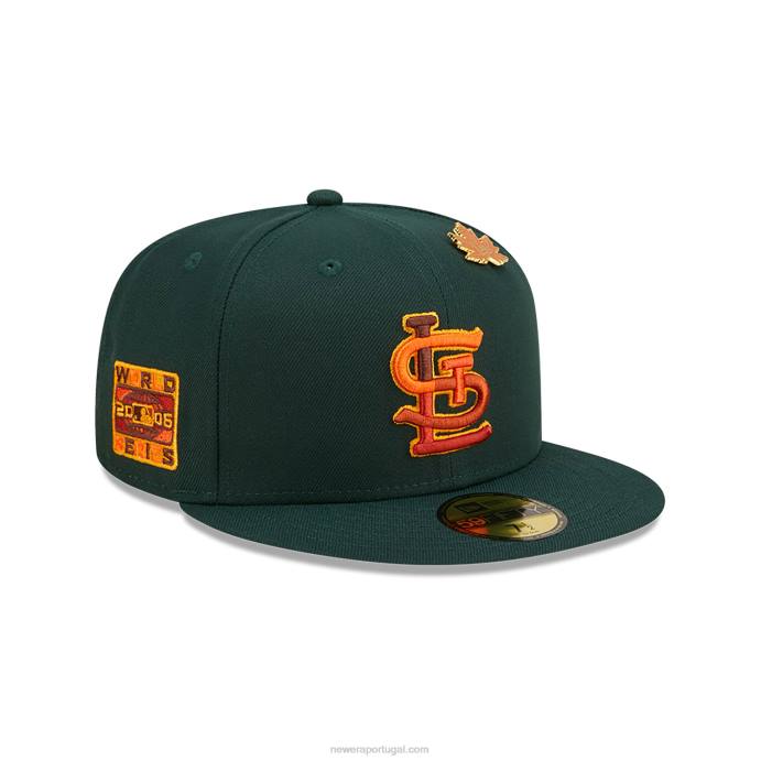 FFTN1366 New Era st. boné Louis Cardinals frondoso verde escuro 59fifty