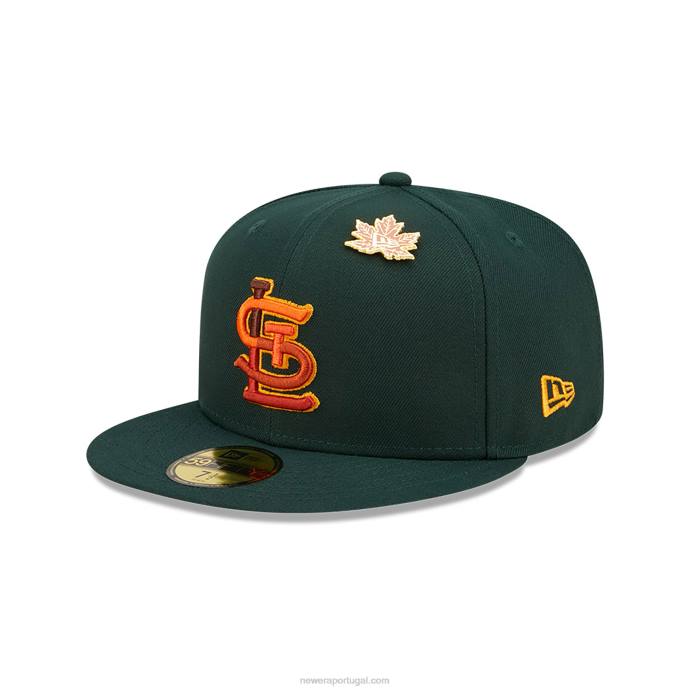 FFTN1366 New Era st. boné Louis Cardinals frondoso verde escuro 59fifty