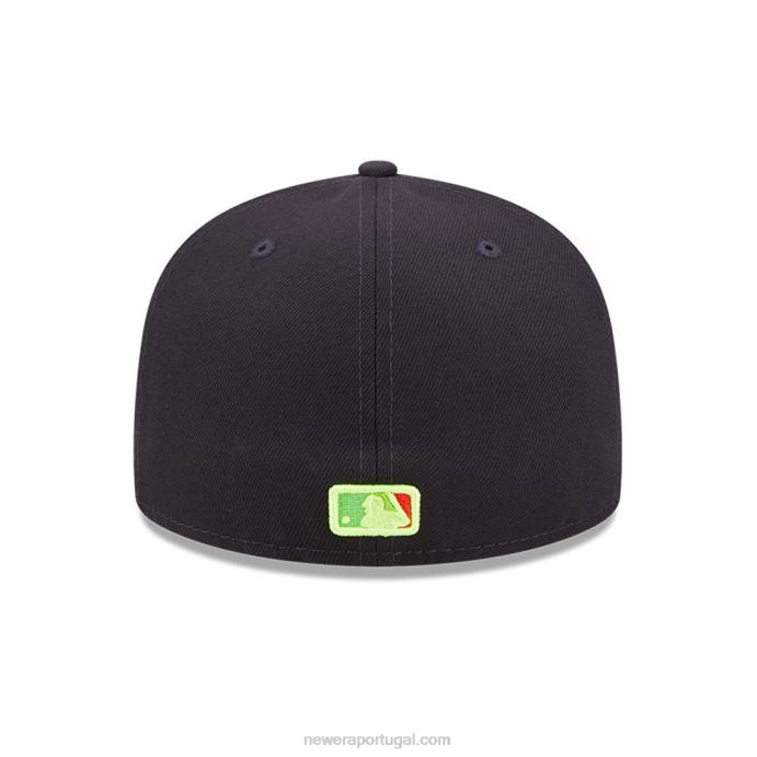 FFTN1367 New Era boton red sox infravermelho marinho 59fifty boné ajustado