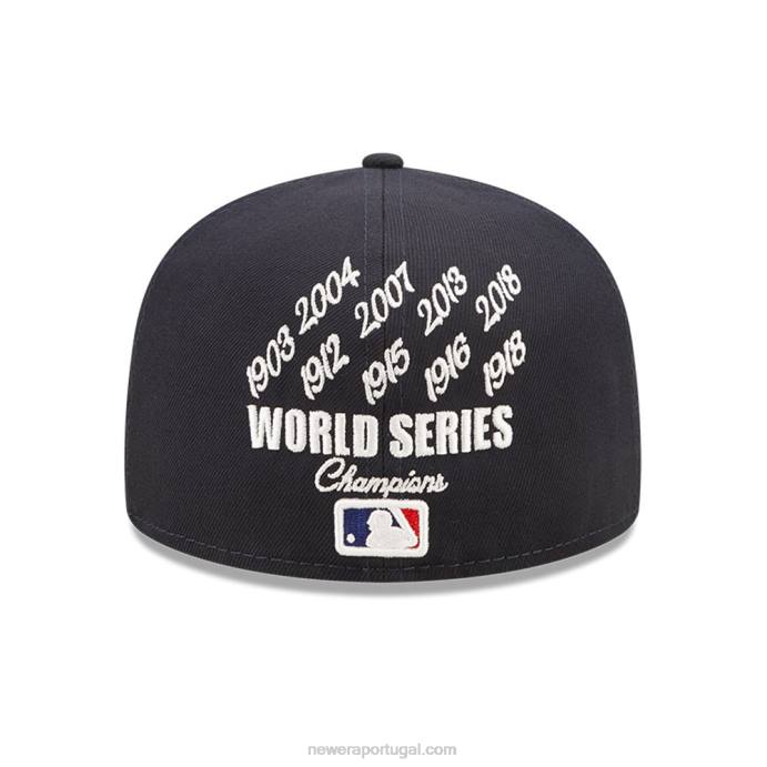 FFTN1368 New Era Boné boston red sox mlb crown champs navy 59fifty ajustado