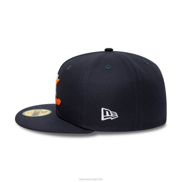 FFTN136 New Era Boné houston astros com logotipo duplo navy 59fifty