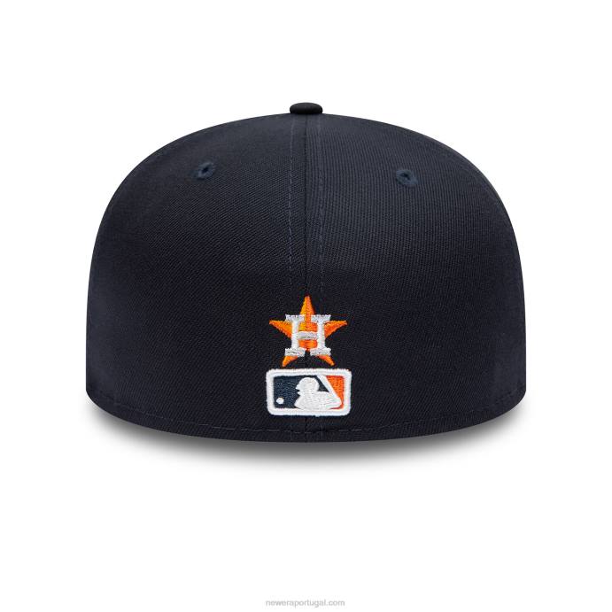 FFTN136 New Era Boné houston astros com logotipo duplo navy 59fifty
