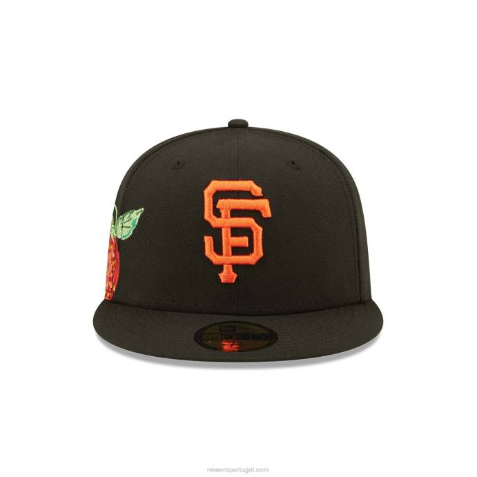 FFTN1371 New Era Boné San Francisco Giants Fruit Black 59Fifty