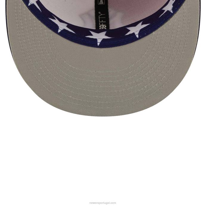FFTN1372 New Era Boné New York Yankees Pinwheel Americana Red 59Fifty