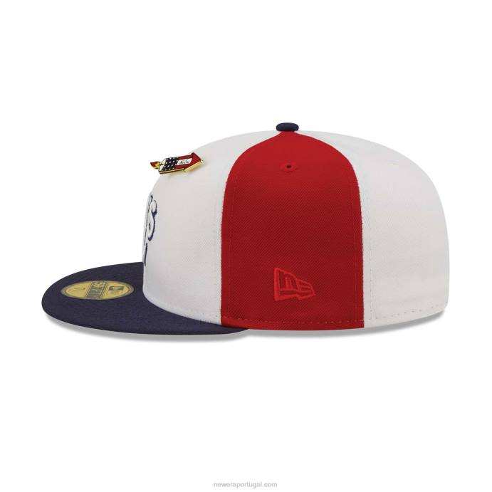 FFTN1373 New Era Boné Oakland Athletics Pinwheel Americana Red 59Fifty