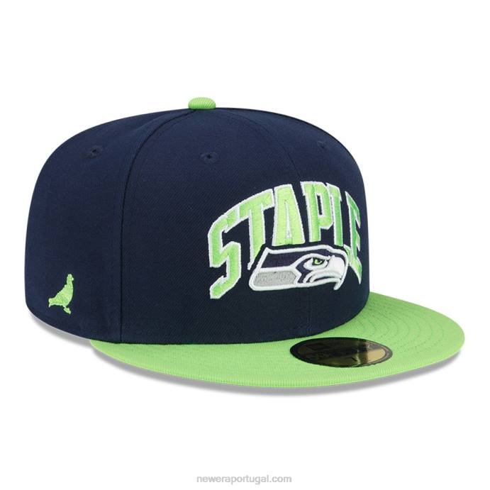 FFTN1376 New Era boné ajustado seattle seahawks x 59fifty navy