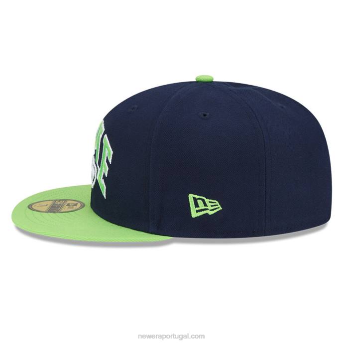 FFTN1376 New Era boné ajustado seattle seahawks x 59fifty navy
