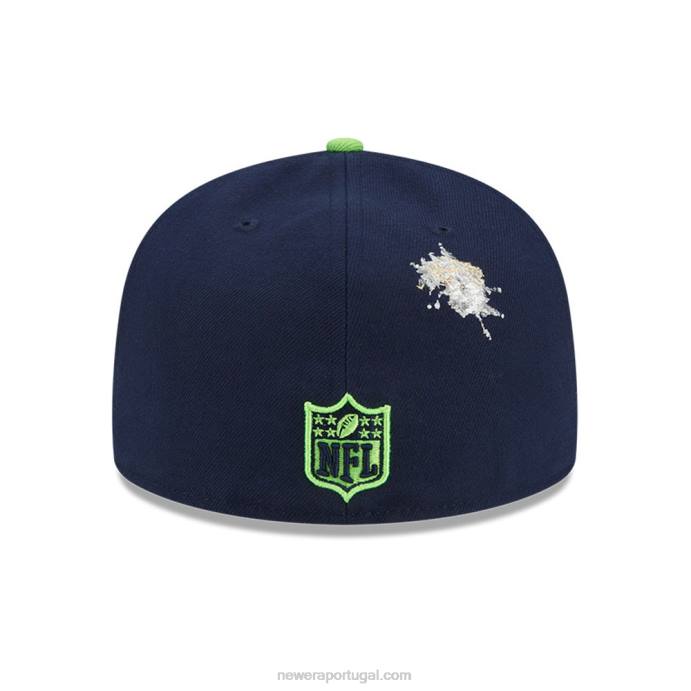 FFTN1376 New Era boné ajustado seattle seahawks x 59fifty navy