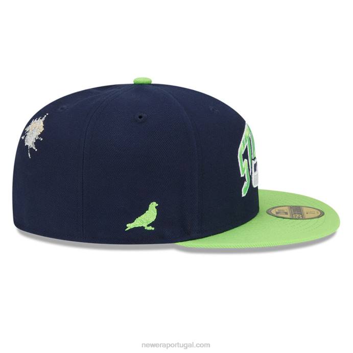 FFTN1376 New Era boné ajustado seattle seahawks x 59fifty navy