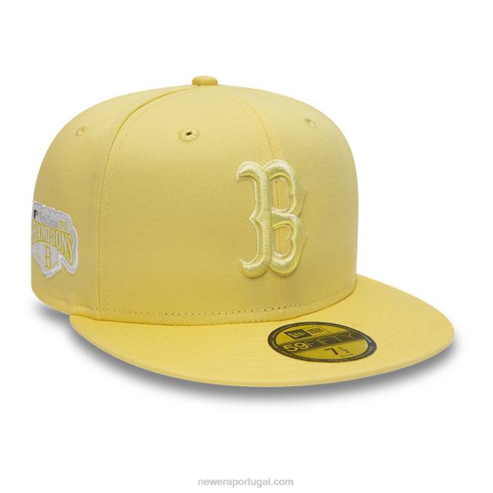 FFTN1377 New Era boton red sox world series boné amarelo tonal 59fifty