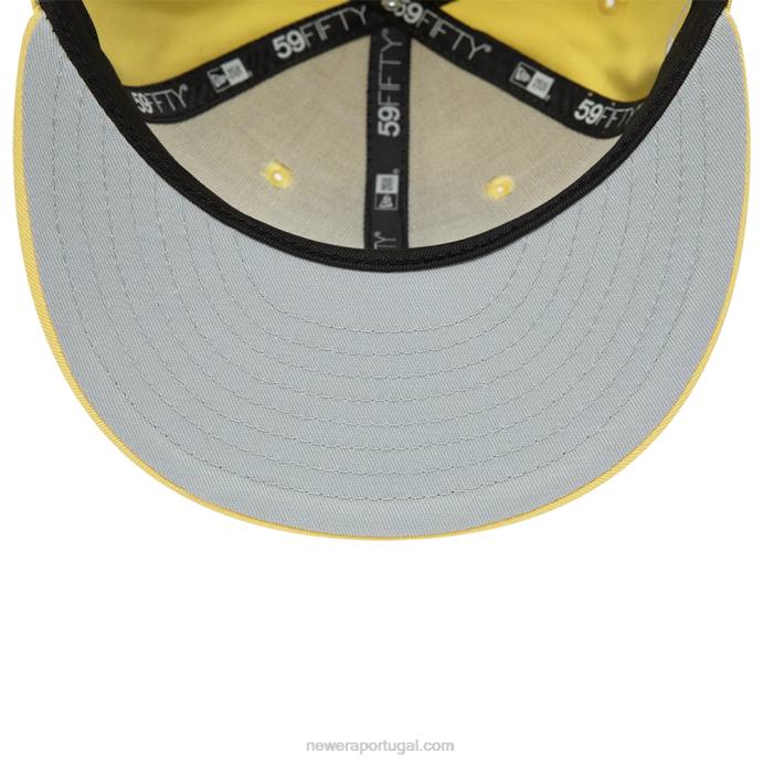 FFTN1377 New Era boton red sox world series boné amarelo tonal 59fifty