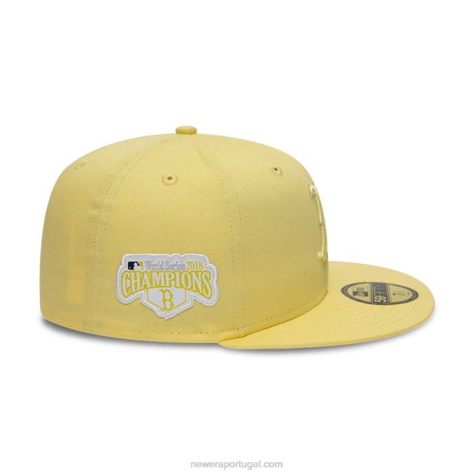 FFTN1377 New Era boton red sox world series boné amarelo tonal 59fifty