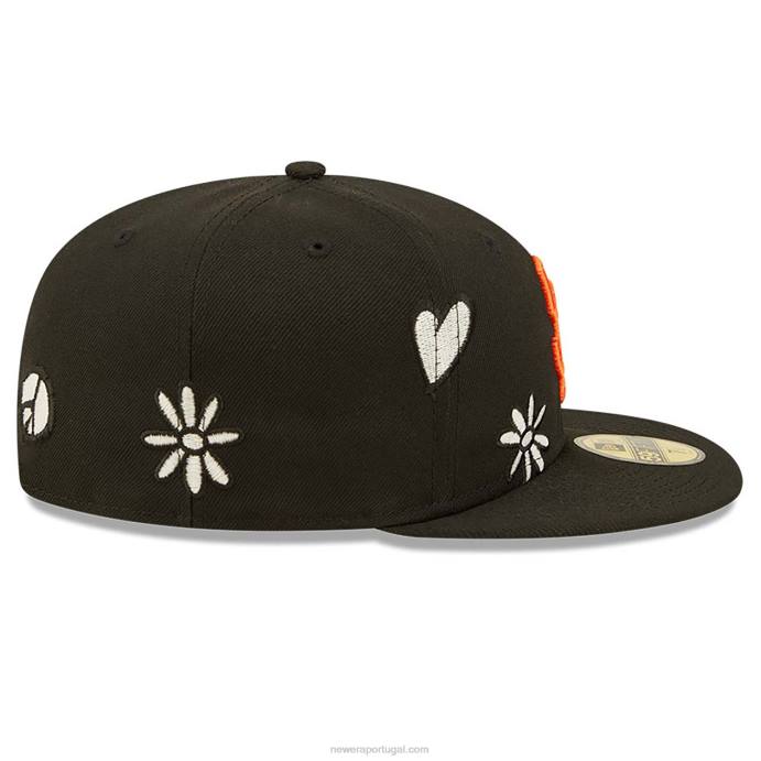 FFTN1378 New Era san francisco gigantes mlb luz solar pop boné preto 59fifty