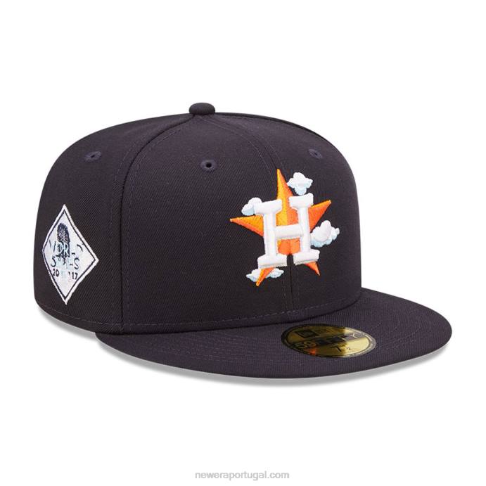FFTN1379 New Era Boné houston astros comic cloud navy 59fifty ajustado