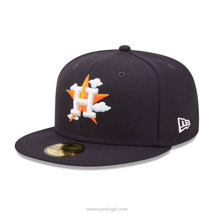FFTN1379 New Era Boné houston astros comic cloud navy 59fifty ajustado
