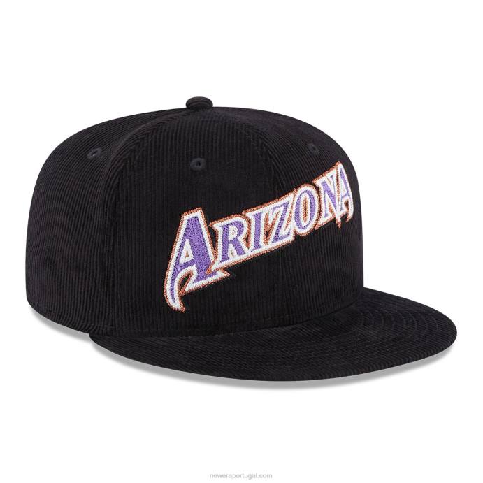 FFTN137 New Era arizona Diamondbacks boné vintage cordão preto 59fifty