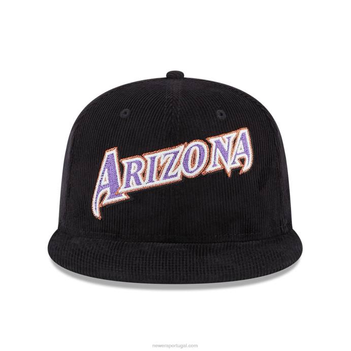 FFTN137 New Era arizona Diamondbacks boné vintage cordão preto 59fifty