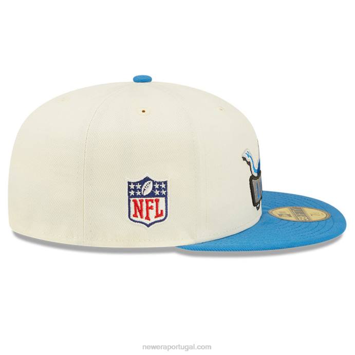 FFTN1383 New Era boné detroit lions nfl sideline 2022 branco 59fifty