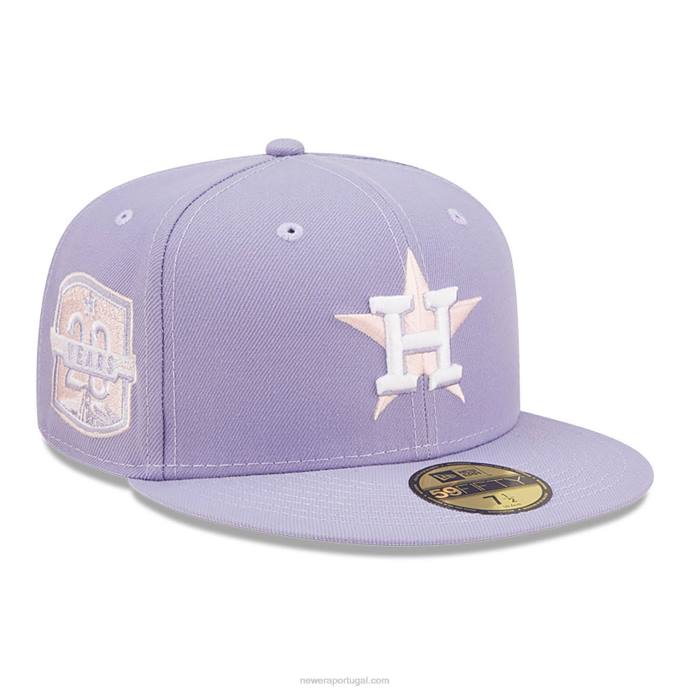 FFTN1389 New Era boné justo houston astros 20 anos lavanda 59fifty