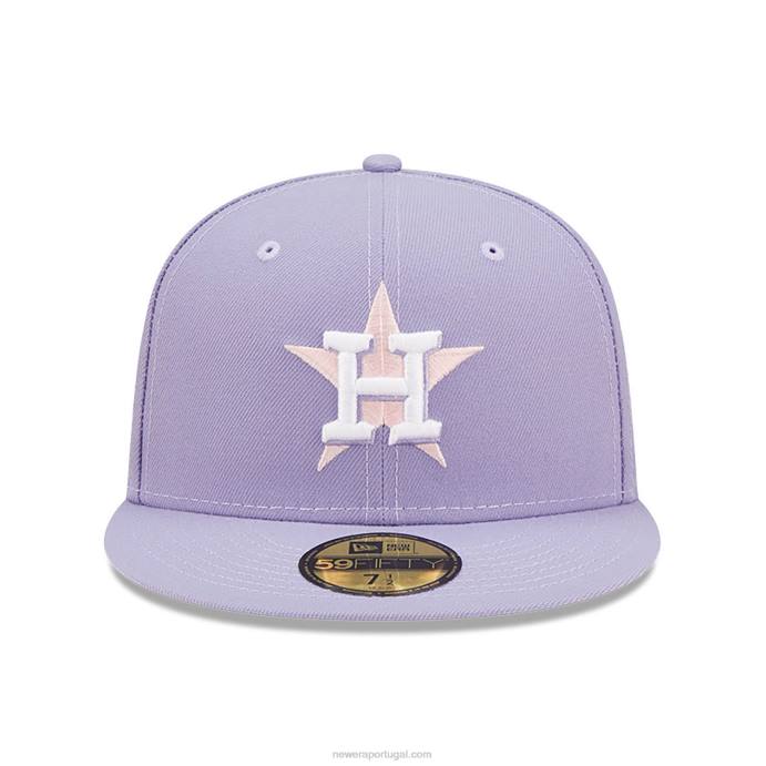 FFTN1389 New Era boné justo houston astros 20 anos lavanda 59fifty