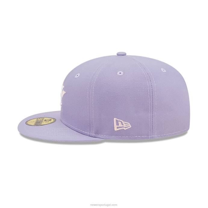 FFTN1389 New Era boné justo houston astros 20 anos lavanda 59fifty