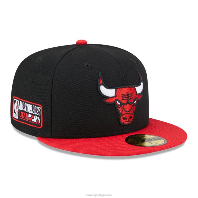 FFTN138 New Era chicago bulls nba all star game boné preto 59fifty