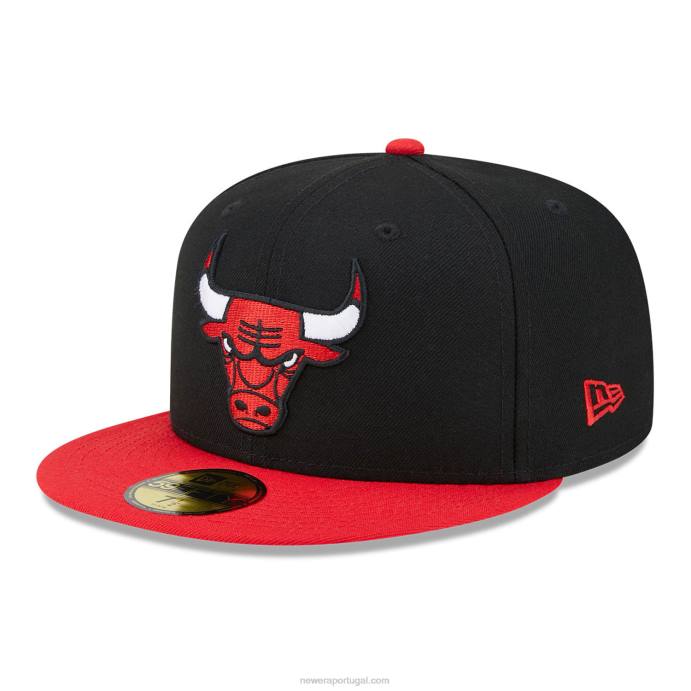 FFTN138 New Era chicago bulls nba all star game boné preto 59fifty