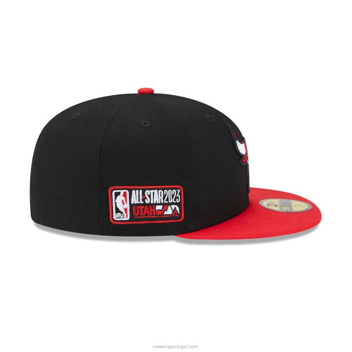 FFTN138 New Era chicago bulls nba all star game boné preto 59fifty